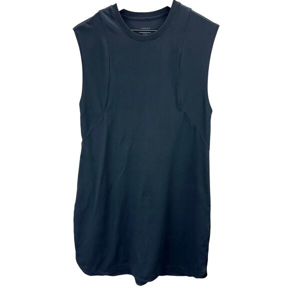 Varley Naples Women's Size Small Oversized Black Knit Mini Dress Minimalist - Picture 3 of 6